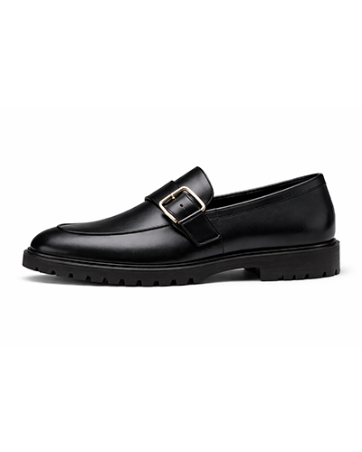 Men’s Leather Buckle Loafers