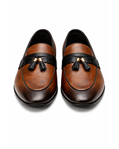 Men’s Brown & Black Tassel Loafers