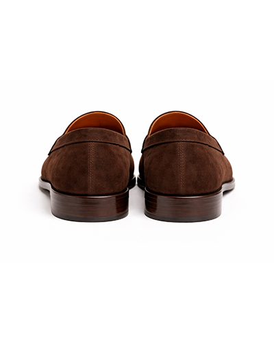 Men’s Brown Suede Textured Loafers