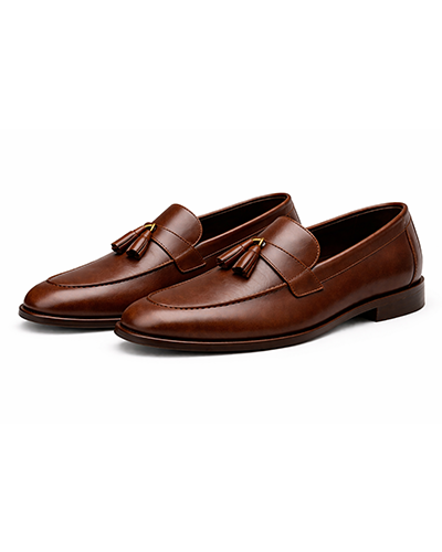 Brown Tassel Loafers