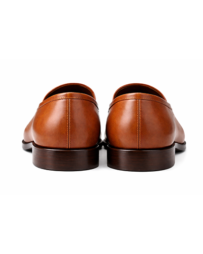 Men’s Brown Leather Plain Loafers
