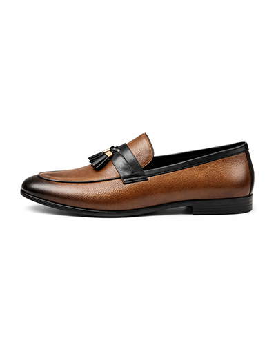 Men’s Brown & Black Tassel Loafers